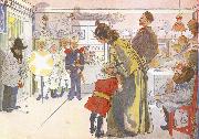 Carl Larsson Star Boys Call at Larssons oil